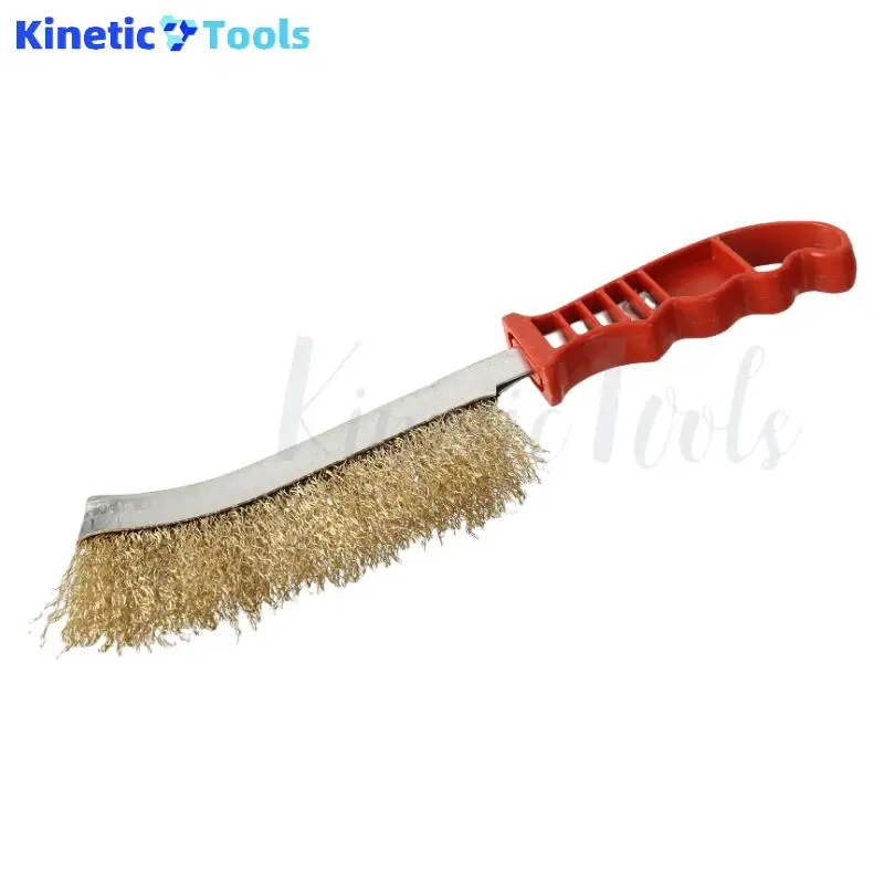 

Iron brush Cleaning and derusting iron handle elbow brush Stainless steel mini knife brush cleaning tools