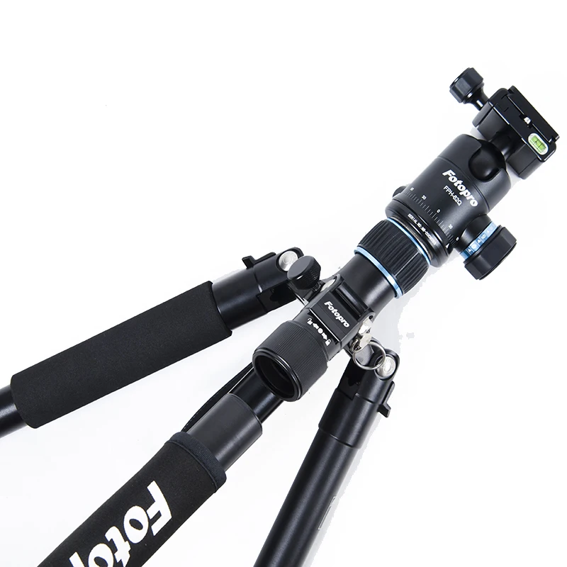 حامل ثلاثي القوائم للكاميرا الاحترافي من FOTOPRO للسفر في الهواء الطلق، حامل ثلاثي محمول Monopod مع حامل ثلاثي القوائم للكاميرا المدمجة برأس كروي