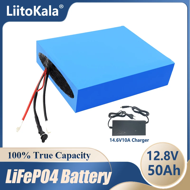 liitokala 12v 128v 50ah lifepo4 bateria 12v 30ah com bms para golf trolly audio alto falante led luz 12v bateria rv xenon luz 01