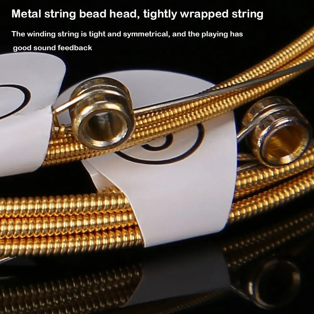 Steel Core Brass Acoustic Guitar Strings Red Copper Bronze Musical Instruments Accessories Brass string Guitar