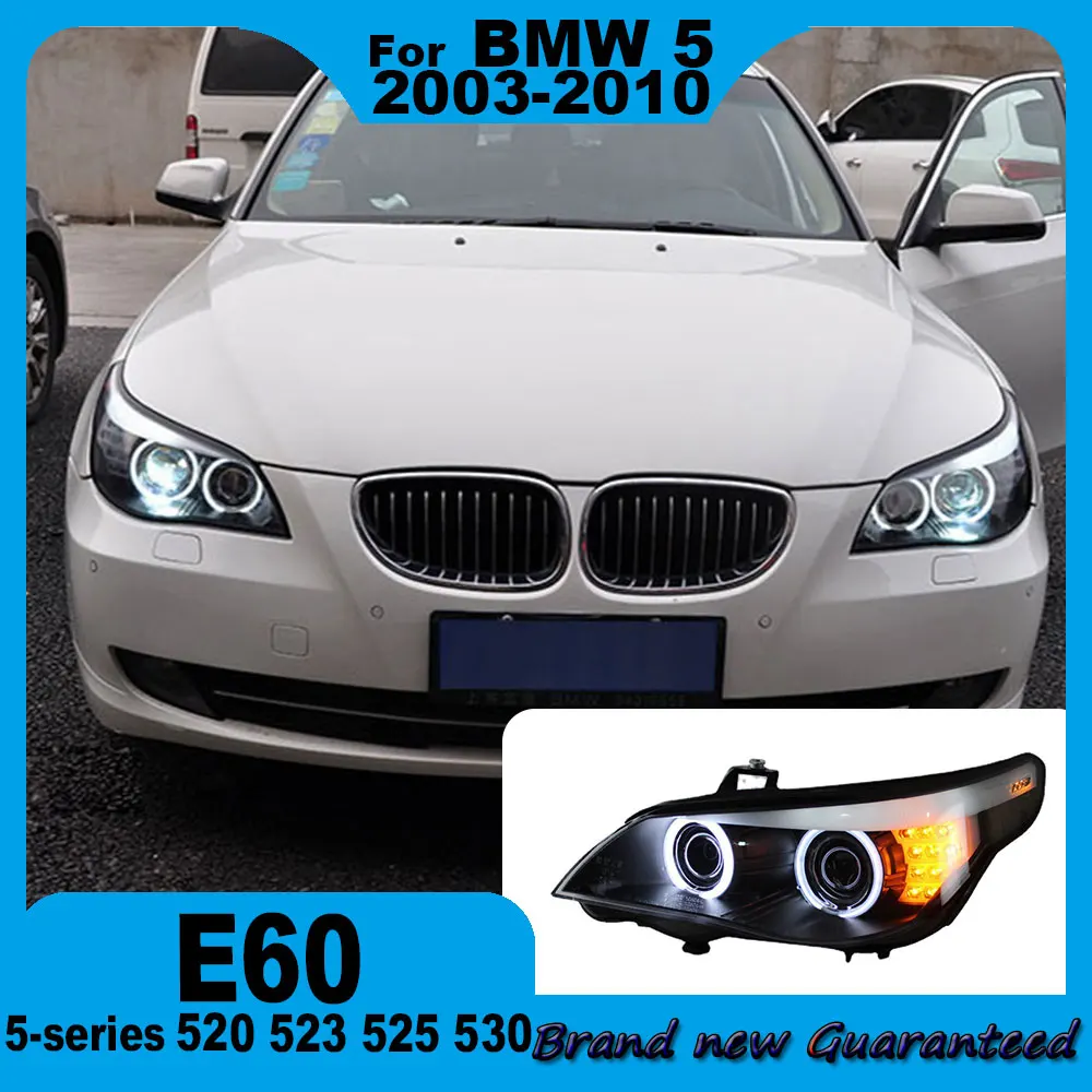 Car For BMW 5 Series E60 2003-2010 520 523 525 528 530 535 540 Headlight Upgrade Xenon Headlamp DRL Turn signal tool Accessories