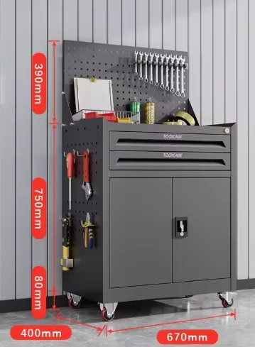 【Best-selling】Mobile Tool Cart Heavy-Duty 1-3 Drawers Lockable Wheels For Auto Repair Garage Workshop Industrial Storage Cabinet