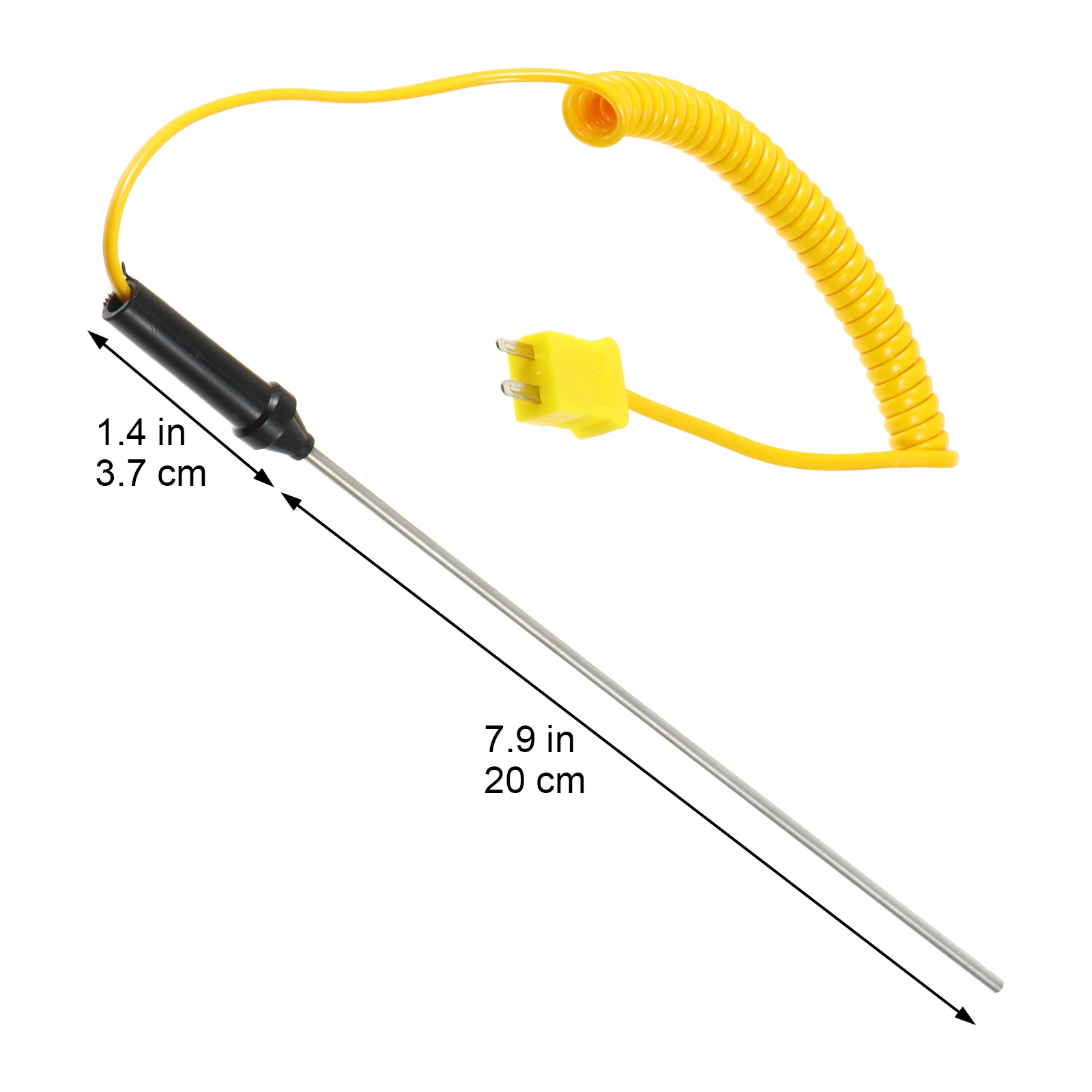 

Handheld Temperature Probe K-Type Thermocouple Stainless Steel for Thermometer High Precision Long Life Sensor