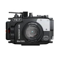 Mcoplus WP-TG7 60m/195ft Underwater Diving Waterproof Housing Case for Olympus TG7 TG-7 Camera