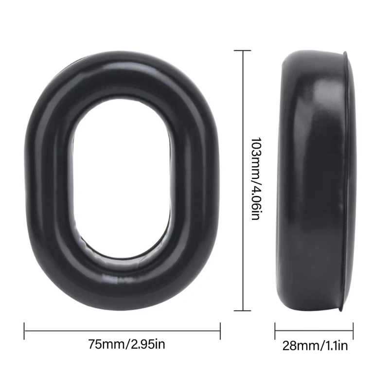 Cojines espuma memoria gel enfriamiento para Clark H 10 auriculares Termales almohadilla oreja resistente con