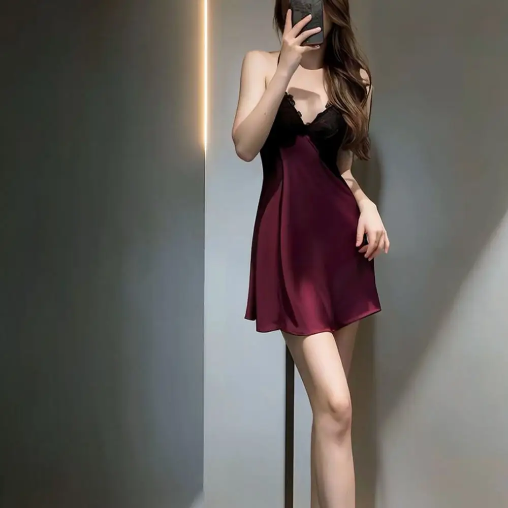 camicia-da-notte-elegante-in-pizzo-francese-da-donna-abito-senza-maniche-con-scollo-a-v-sexy-e-modellante-estivo-traspirante-in-morbido-seta-di-ghiaccio-ideale-per-la-casa