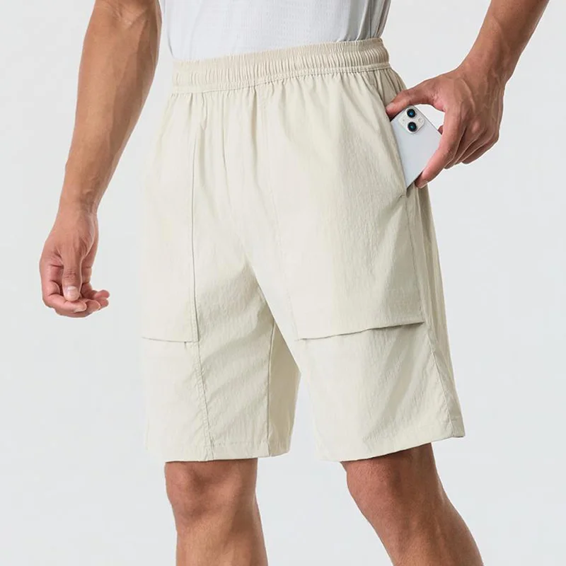 Picture 7: Men's Quick-Dry Outdoor Pockets Sports Shorts Running Gym Fitness Training Workout Hiking Casual Five-Quarter Length Straight