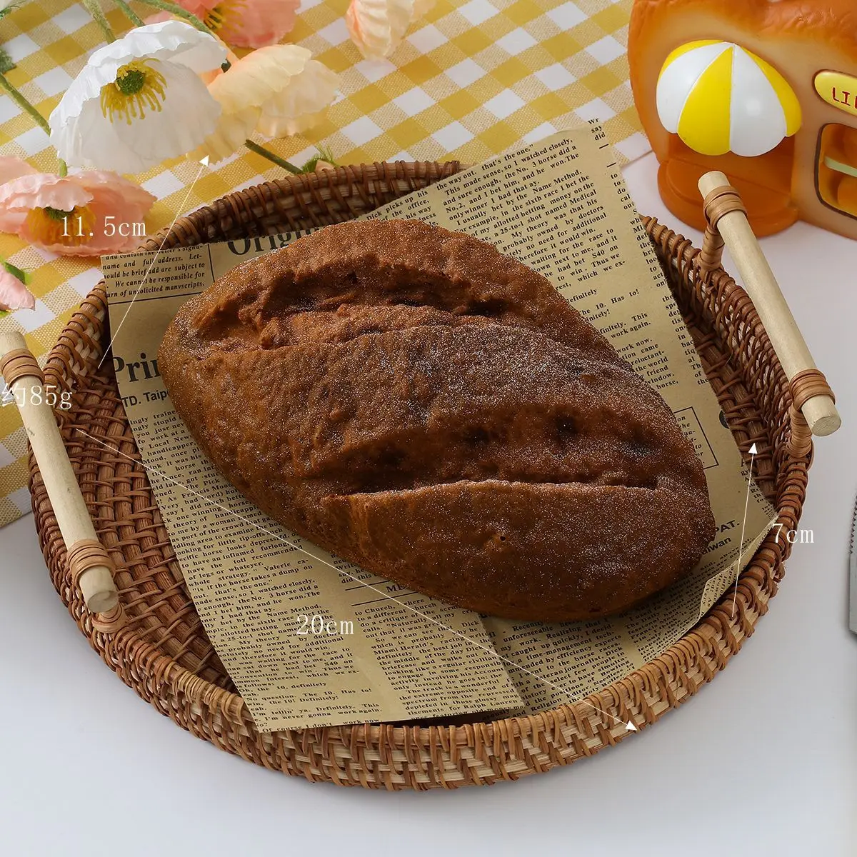 Simulation Brot Künstliche Lebensmittel Bäckerei Dessert Konditorei Shop Hotel Dekor Bagel Croissant Baguette Gefälschte Roggen Brot Modell – Detail 7