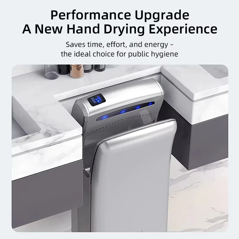 مجففات يدوية شفرة هواء نفاثة أوتوماتيكية عالية السرعة للحمام والمرحاض والفندق والمراحيض التجاري مع جهاز استشعار #3