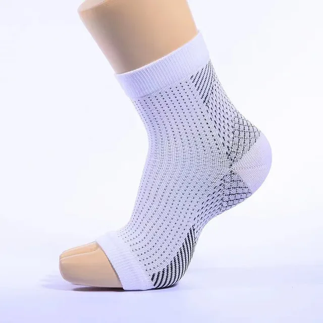 2-Paar Kompressionssocken zur Knöchelunterstützung, offenes Zehendesign zur Schmerzlinderung bei Plantarfasziitis – Detail 13