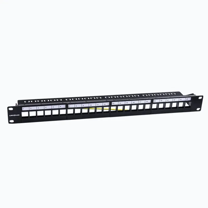 Cat7 Patch Panel Rack Network 12/24-Port Blank Mount Keystone Jack Cat5e Cat6 Ethernet RJ45 Coupler Modules internet Splitter
