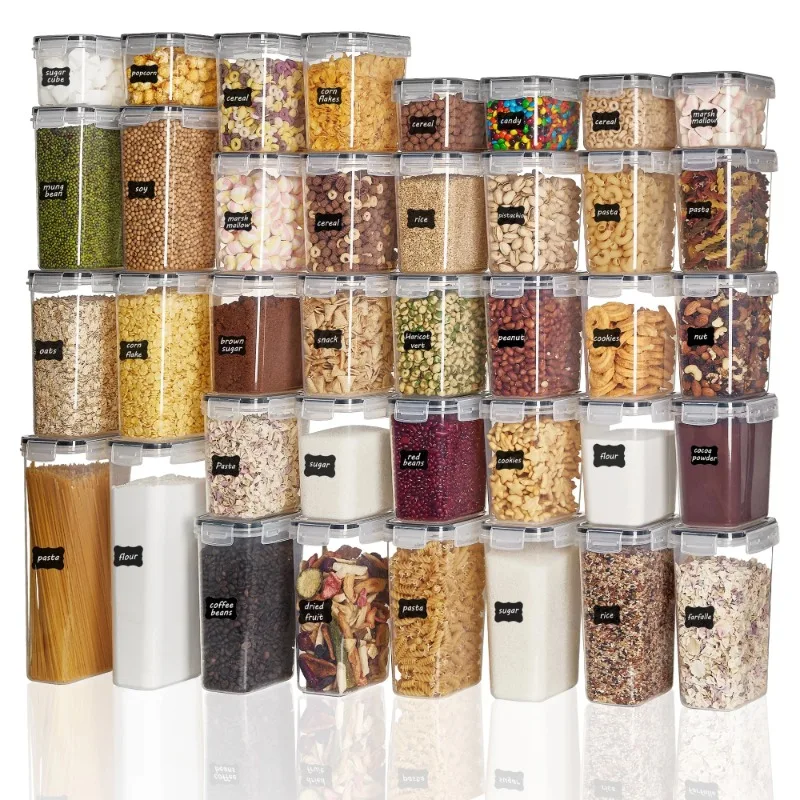 

Vtopmart Airtight Food Storage Containers Set, Vtopmart 38pcs Plastic Kitchen and Pantry Organization Canisters