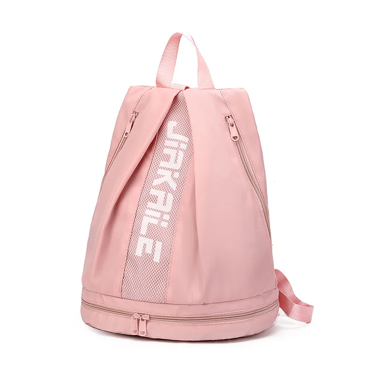 

Сплошной цвет, легкий рюкзак большой вместимости, сумка для хранения сухого и влажного баскетбола и плавания, простая дизайнерская сумка на плечо