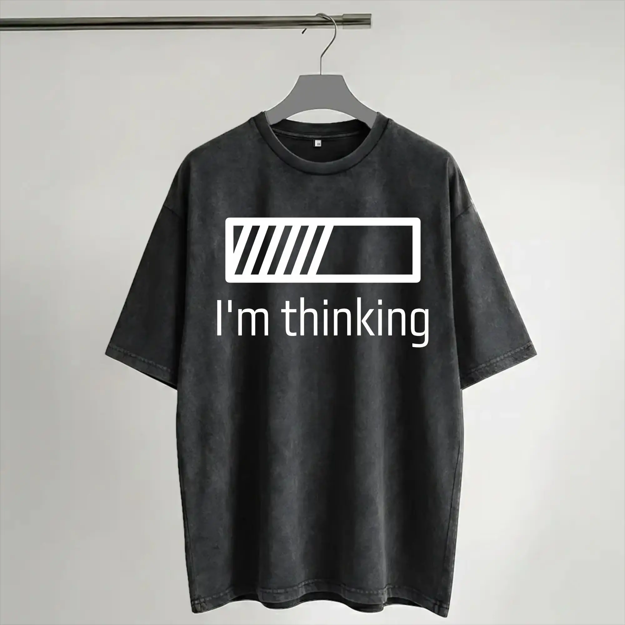I Am Thinking Fun Design  Merch Washed T Shirts for Men Women Streetwear Hip Hop T-Shirts Summer  Tees Tops 100% Cotton