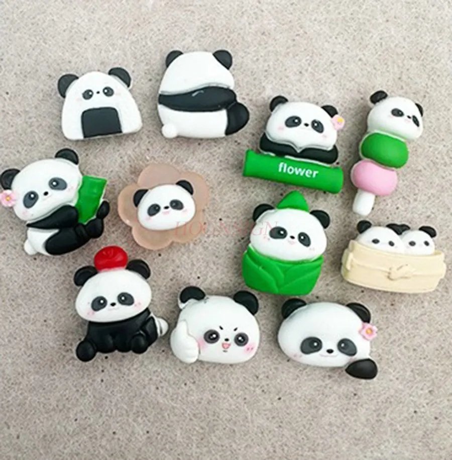 11pcs Creative Push Pin Panda Cute Flower Fortune Soft Wooden Felt Photos