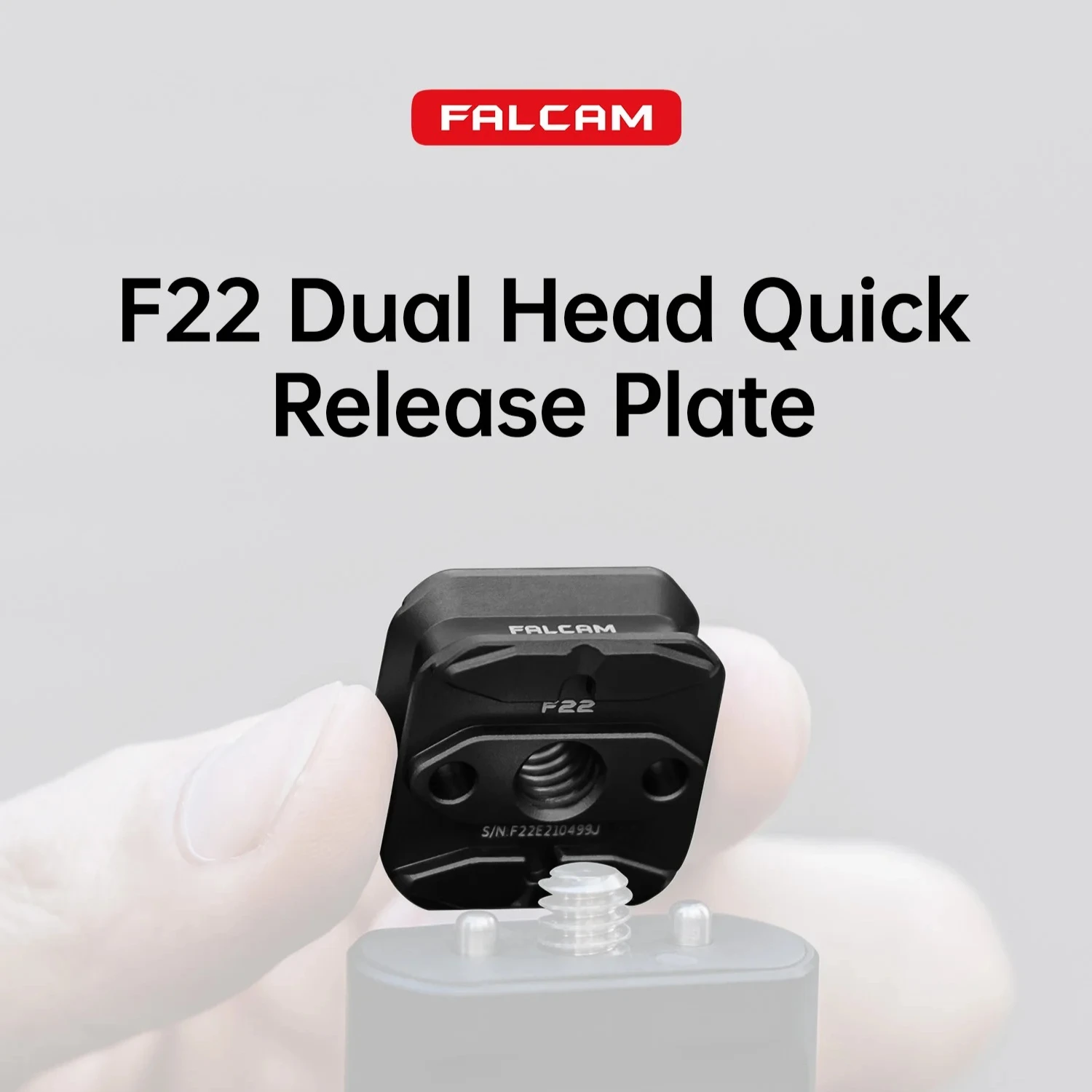 Falcam F22 Dual Head Quick Release Plate for Extending Connections with Dule Monitor Mount Professional Accessories