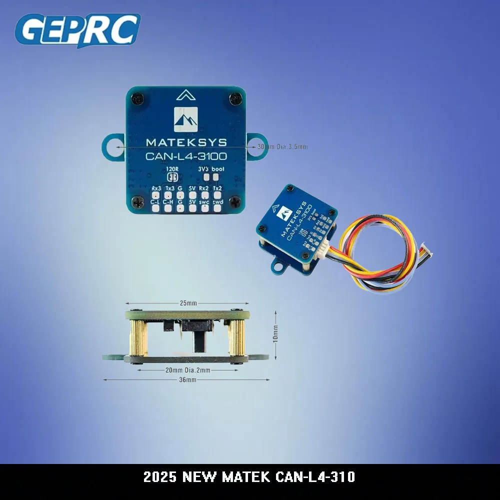 2025 뉴 메이텍 CAN-L4-3100 DroneCAN 자력계 RM3100 CAN 버스 고정밀 RC 항공기 팬용
