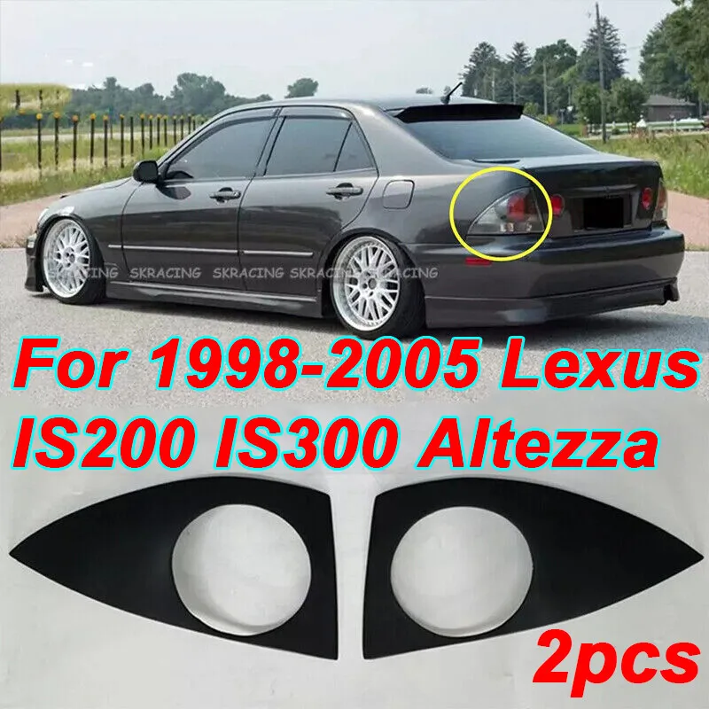 

Unpainted FRP Rear Tail Light Covers for 1998-2005 Lexus IS200 IS300 Altezza