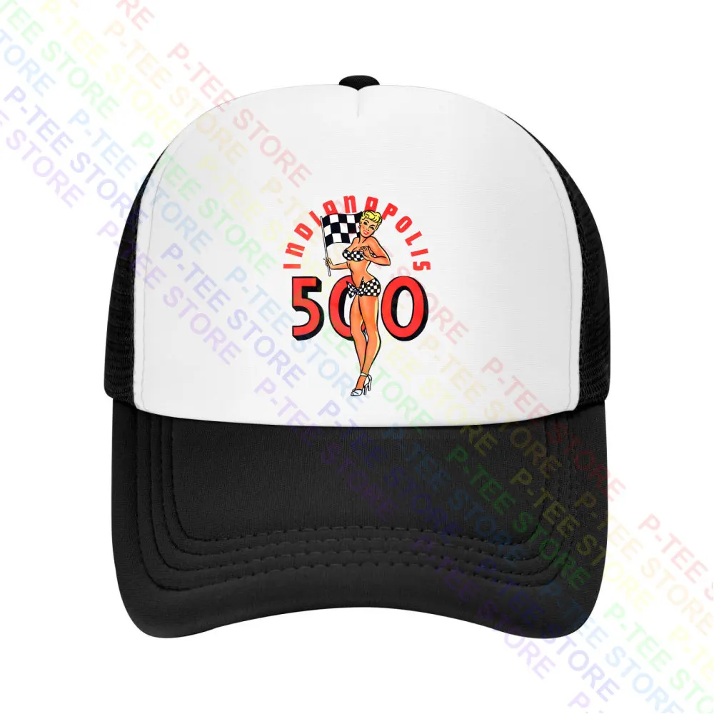 Indianapolis 500 Pinup Girl-Racing,Indy,Speedway Baseball Cap Snapback Caps Knitted Bucket Hat