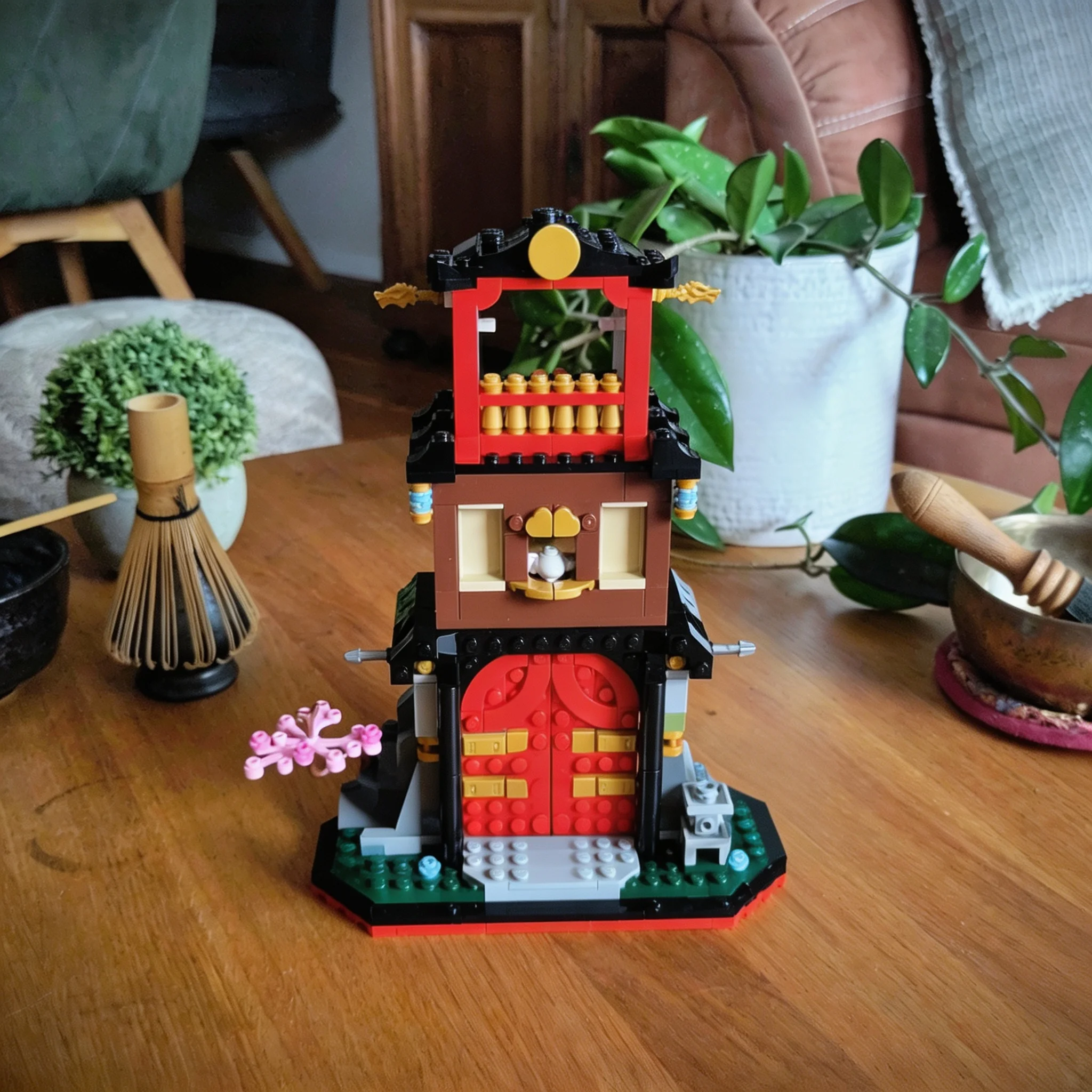 436pcs MOC Ninja 71866 Samurai Pagoda Model Christmas Gift Collectible Display Home Decor And Creative Set DIY