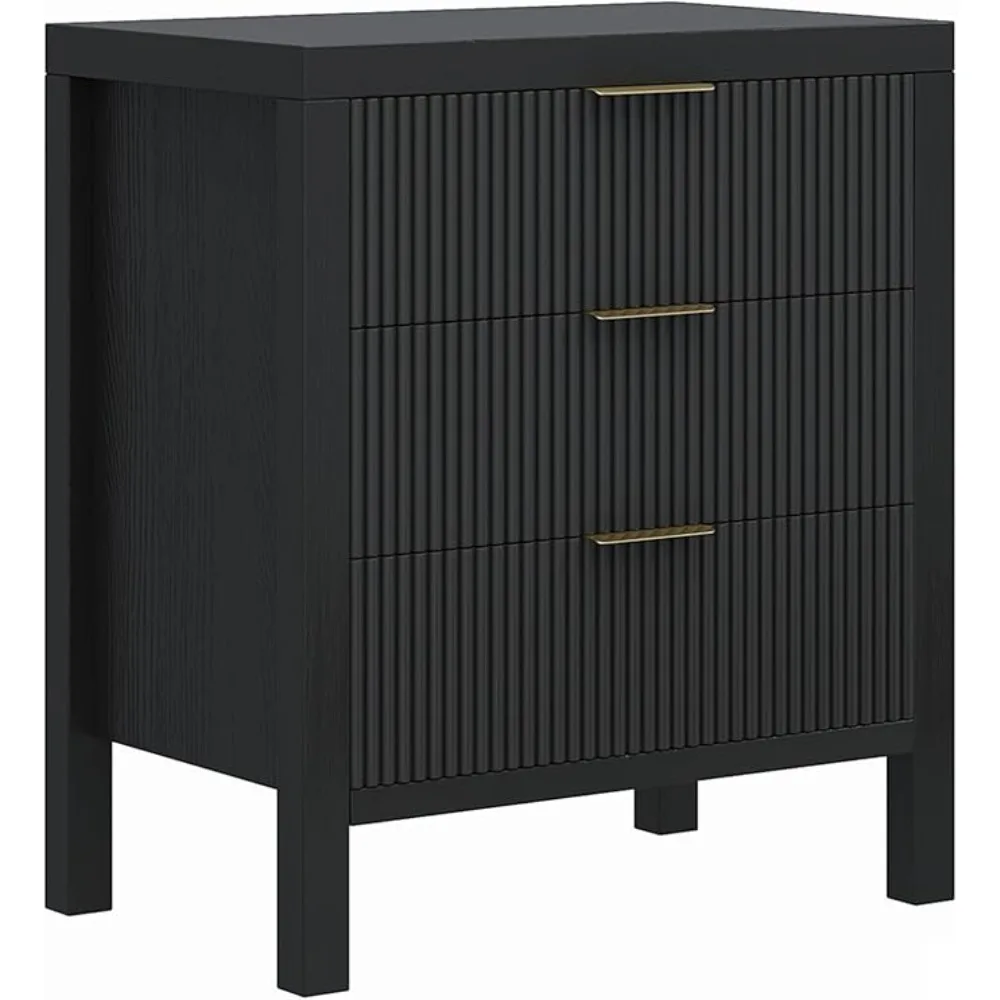 

Nightstand with 6 Drawers, Dresser and Nightstand Sets, Bedside Tables, Mid Century Nightstands with 6 Wide Drawers