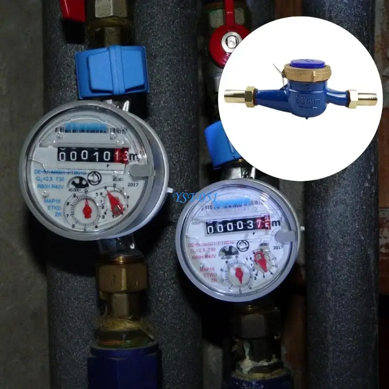 

E15A Maintenance Complimentary Residential Water Meter Strong Wrought Iron Structure Bronze Varnished Fibers For Leak Prevention