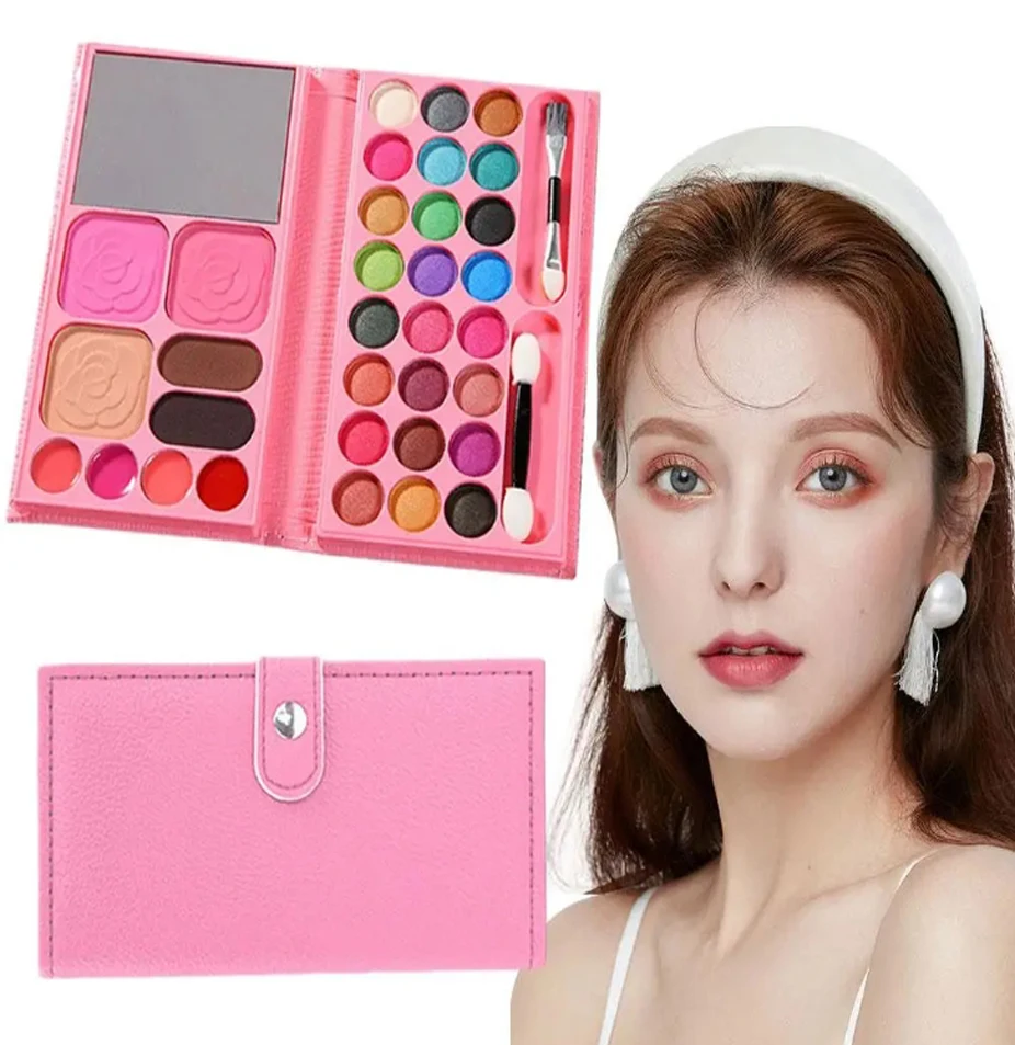 Pro All in One Makeup Gift Kit Set Box Full Women Waterproof Eye Shadow Pallete Make up shadow Blush Lipstick Foundation Palette