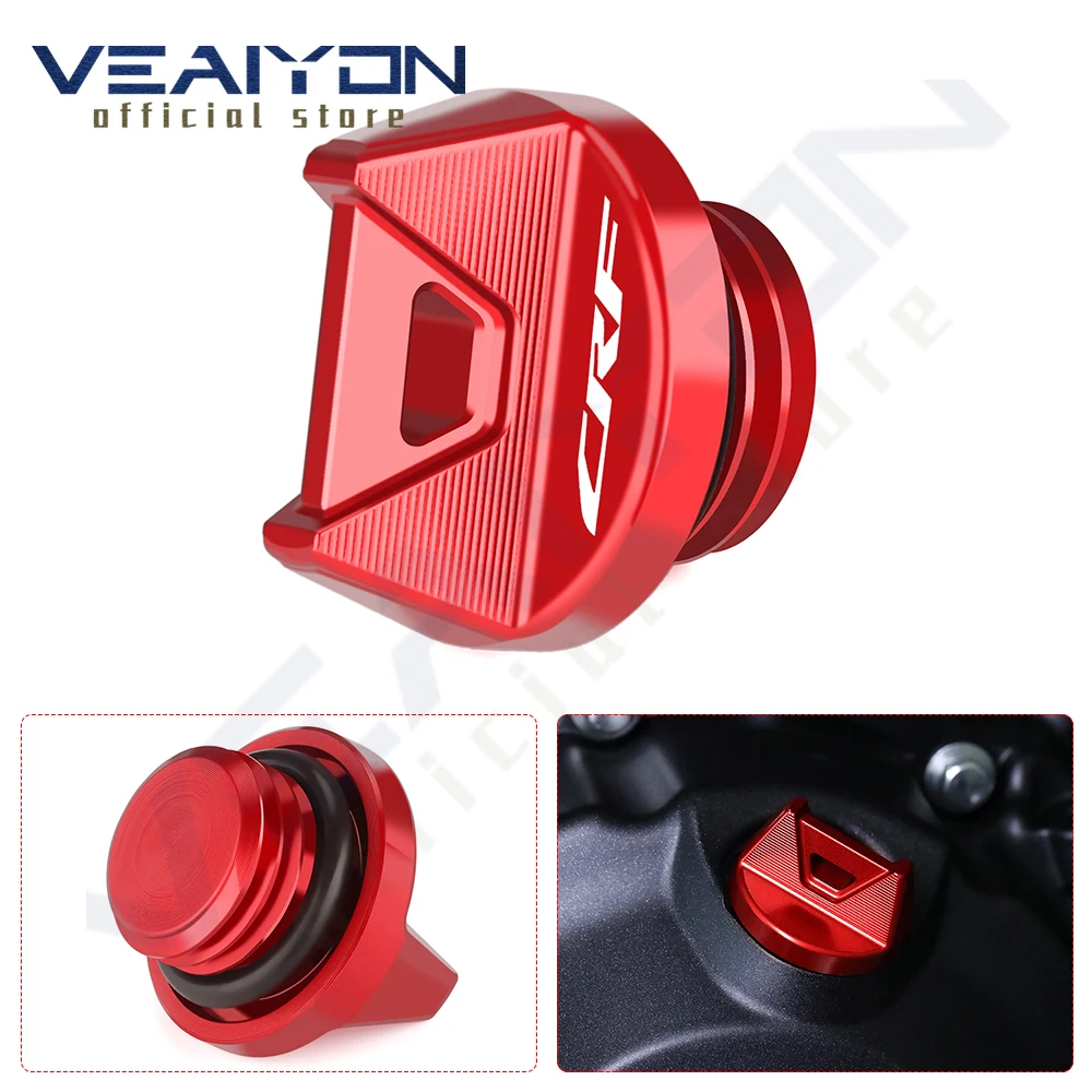 

For CRF 150R 250R 450R 450X CRF1000 CRF1100 -2024 2025 Motorcycle Accessories Engine Oil Cap Plug Filler Nut Cover Cap M20*2.5