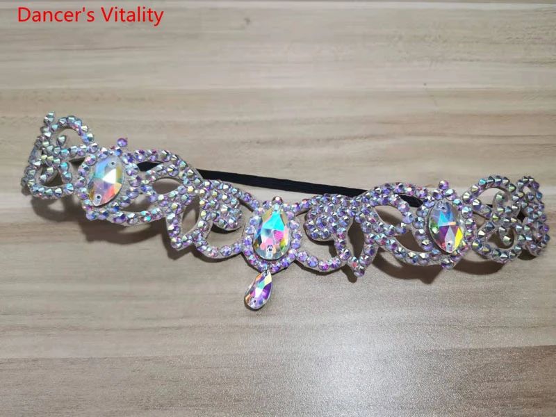 Belly Dance Accessory Headwear Diamond-Studded Head Chain Oriental Dancing Female High-End Temperament Performance Accessories