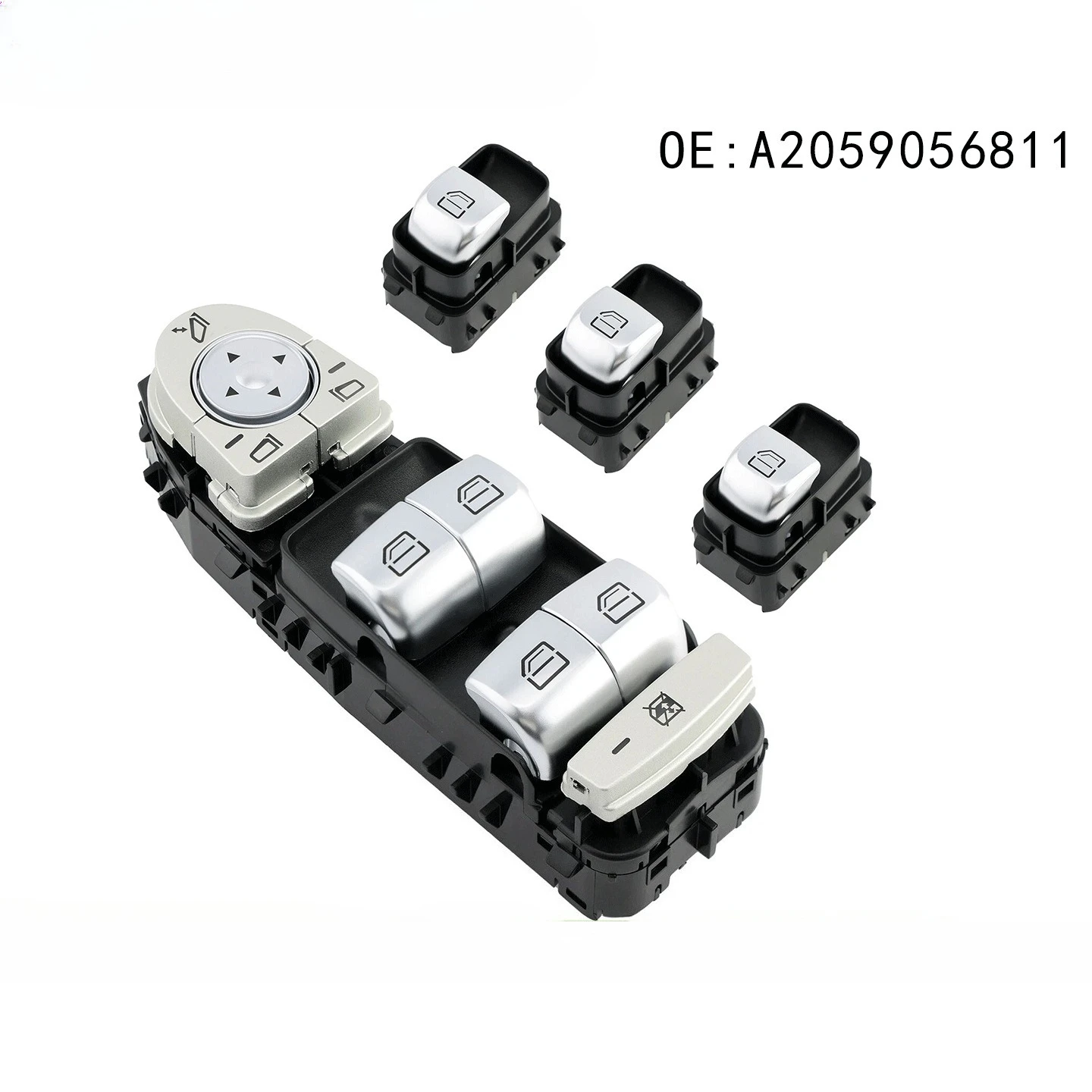2059056811 for Benz C E GLC Class 2015-2021 C200 E260 E300 GLC300 for Mercedes W205 W253 W213 Car Electric Power Window Switch