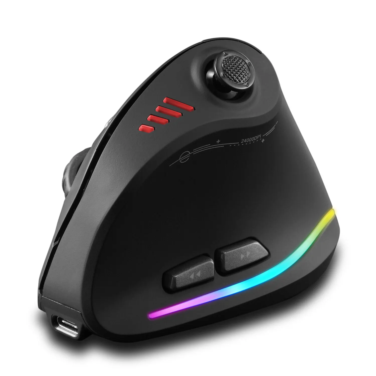 ZELOTES F18 Wireless Mouse Programming Ergonomic Mouse 2.4G Mute 24000 DPI Bluetooth Game Mouse for Laptop PC Computer Desktop
