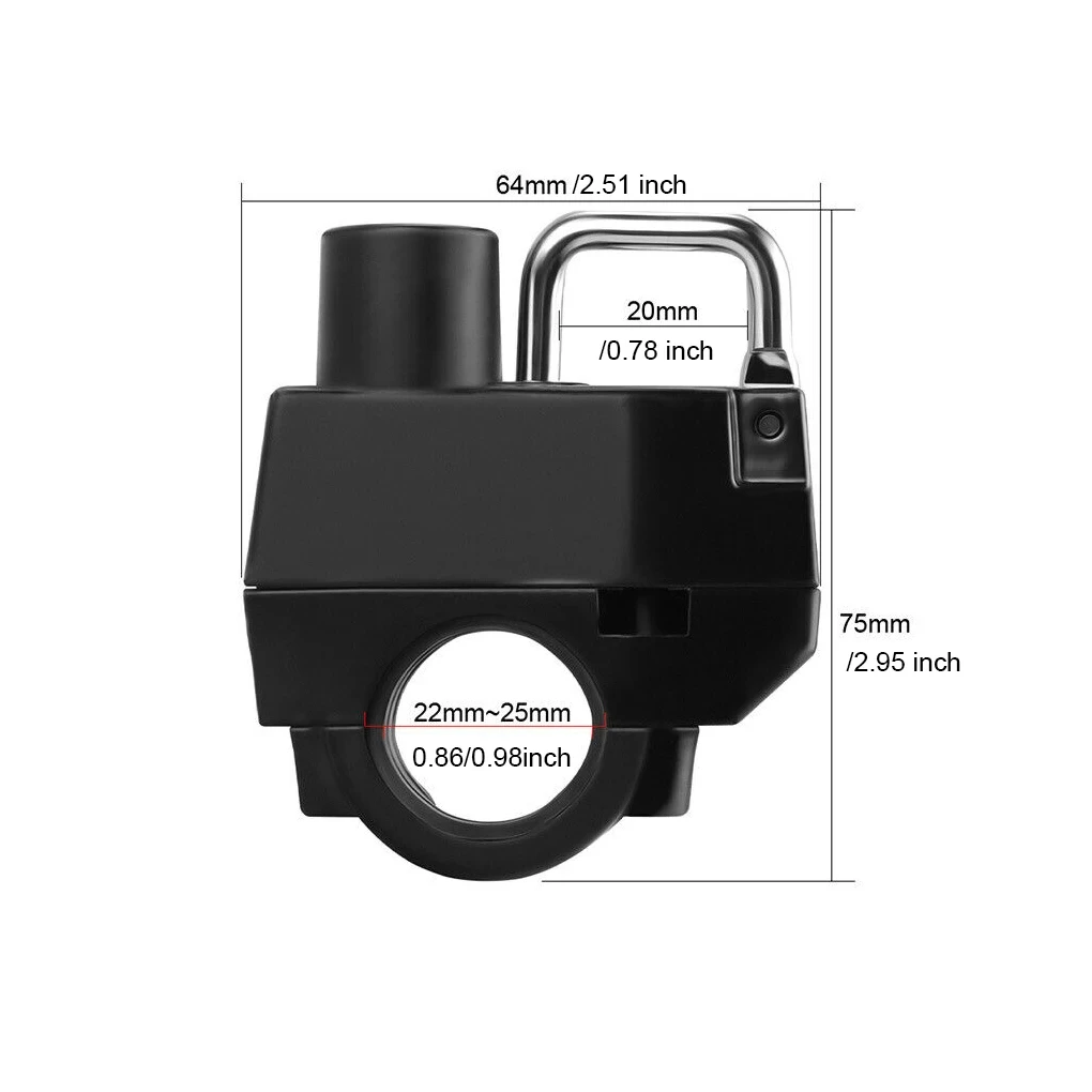 Helmet Lock Anti-theft Locker Locking Device Rustproof Fine Workmanship Compact Size Convenience Motorcycle Supplies image 6