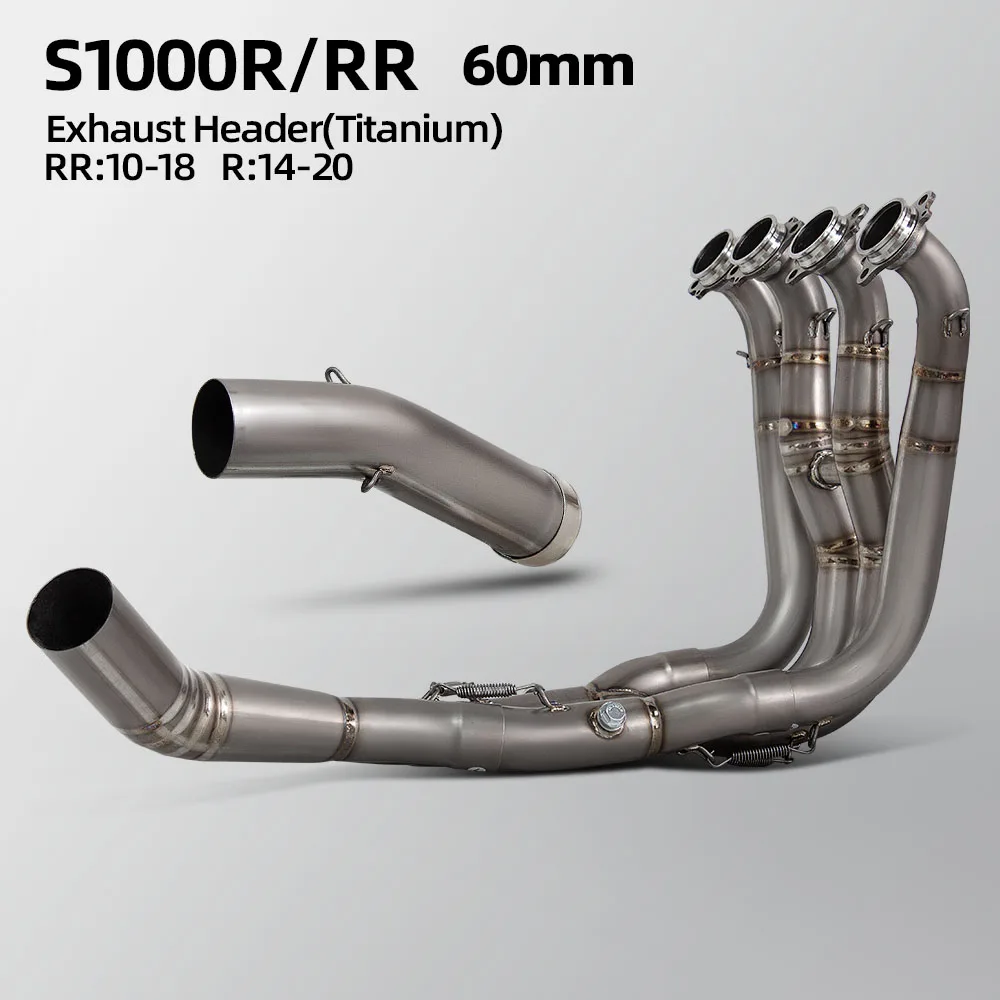 

S1000R Exhaust Headers Tube For BMW S1000RR 2010-2018 S1000 R 2014-2020 Motorbike Escape Pipe Street Bike 60MM Manifold Kit