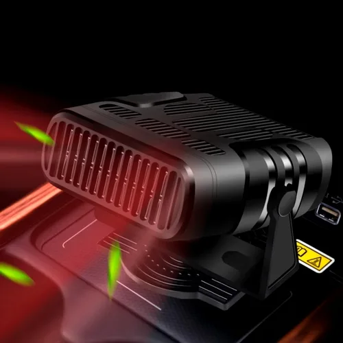 편리한 미니 다기능 난방 선풍기, 유리 서리 제거, 정화 공기, 야외 난방 선풍기, 12 V, 24V 