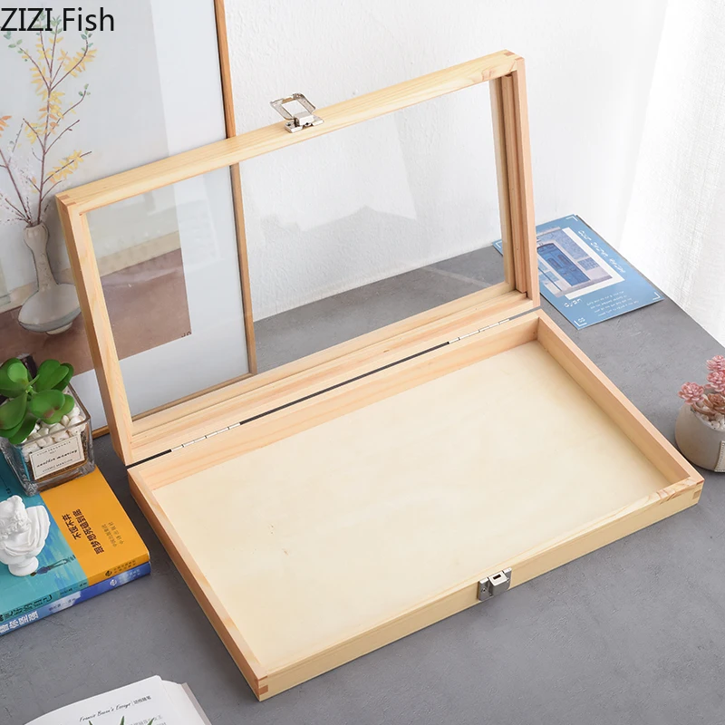 

Natural Wooden Storage Box Trays Decorative Stationery Organizer Dressing Table Makeup Box Jewelry Organizer Cosmetic Containers