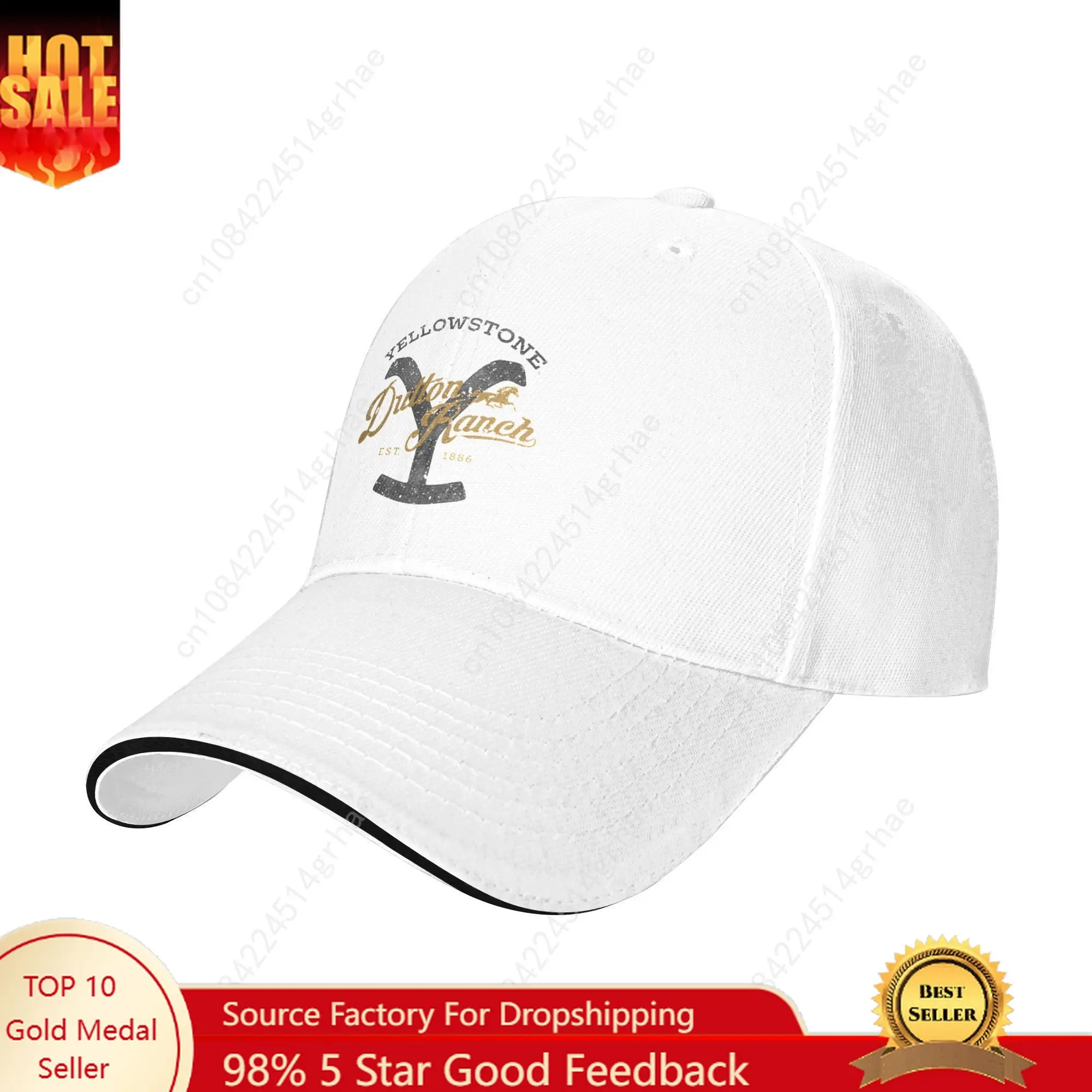 

Yellowstones Dutton Ranch Casual Baseball Cap Summer Est 1886 Trucker Hat Adjustable Tennis Skate Hip Hop Hats Female Male