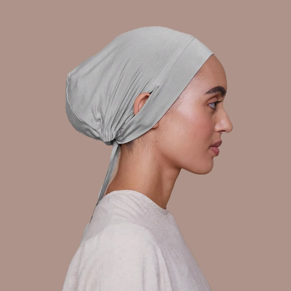 Gorro de turbante musulmán Modal, gorros interiores Hijab Ninja, pañuelo interior elástico islámico, gorros de la India, turbante femenino