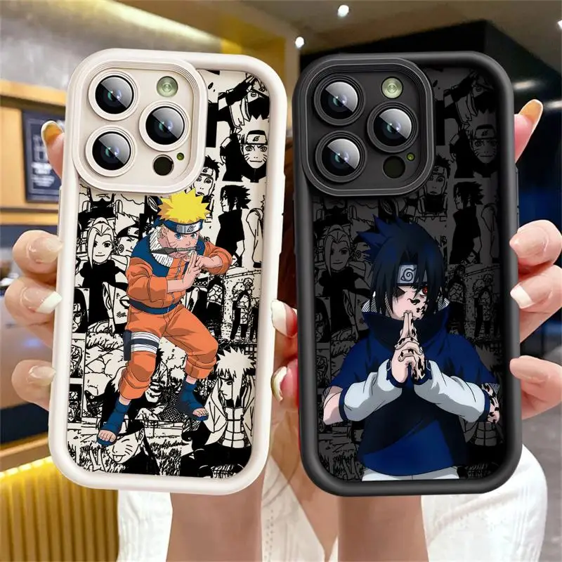 Cool Anime NARUTOS Phone Case For Apple iPhone 11 15 13 14 Pro Max 12 Silicone 15 Plus 11Pro Soft Cover