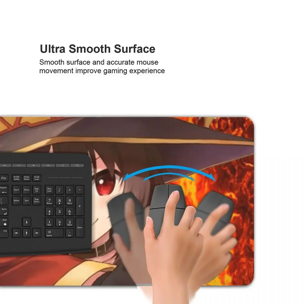 كونوسوبا! - لوحة ماوس كبيرة من Megumin، لوحة مفاتيح الكمبيوتر، حصيرة الماوس لألعاب الكمبيوتر المحمول، حصيرة مكتبية، ملحقات المكتب، مفارش الطاولة