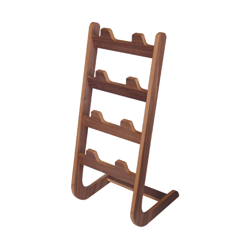 Porte-pantoufles vertical simple multicouche en bois