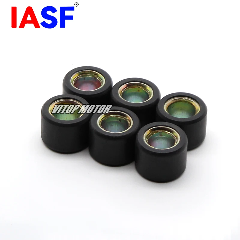 IASF Motorcycle 6PCS Clutch Variator Roller Weight Set 20x15mm 15.5g for CH125 CH150 CF150 SH125 SH150 PCX150 PCX125 B&W DINK