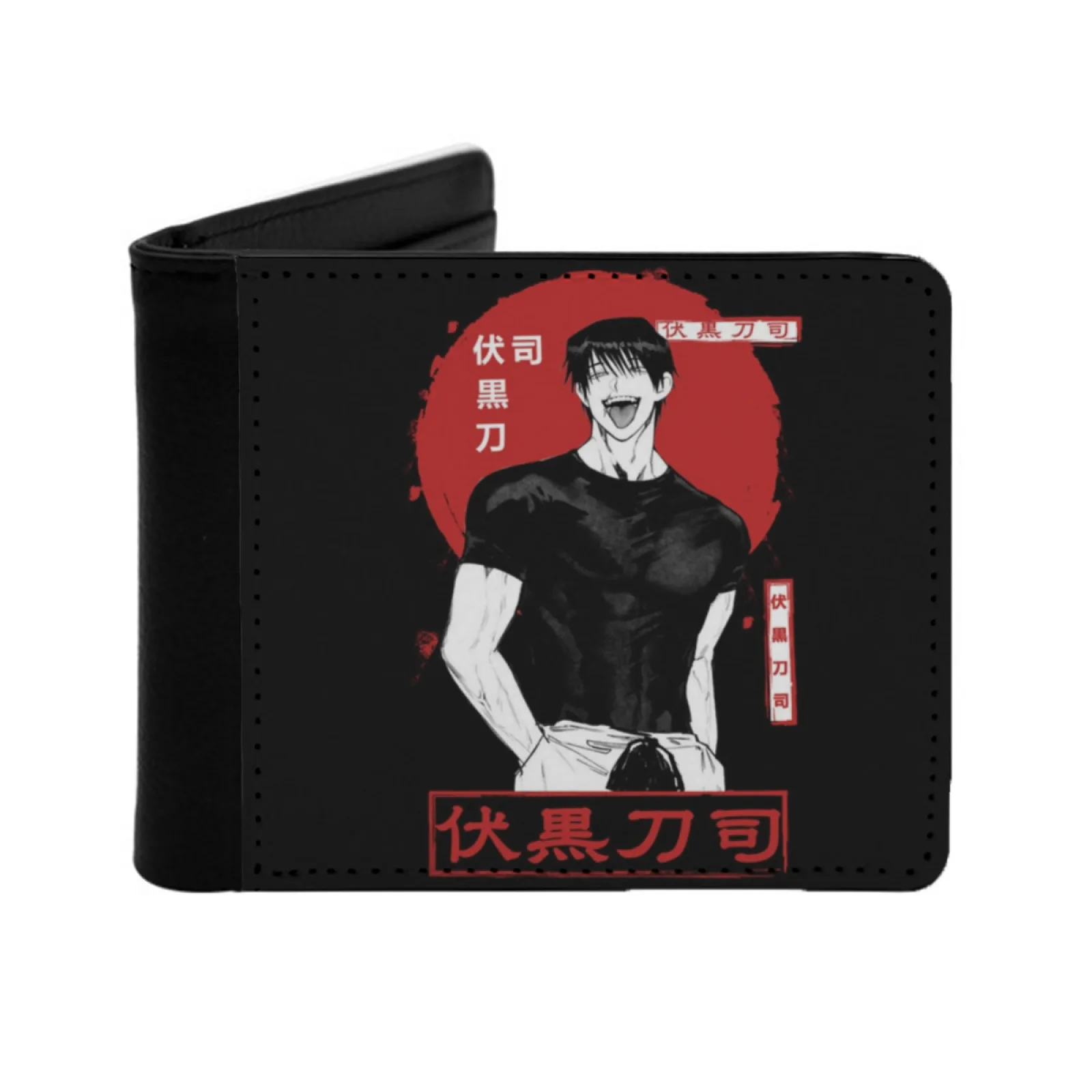 

Toji Новый мужской кошелек Короткий модный кошелек из искусственной кожи Мультикарточный кошелек Toji Temple T Toji Pagoda T Toji Gate T Toji In T Toji