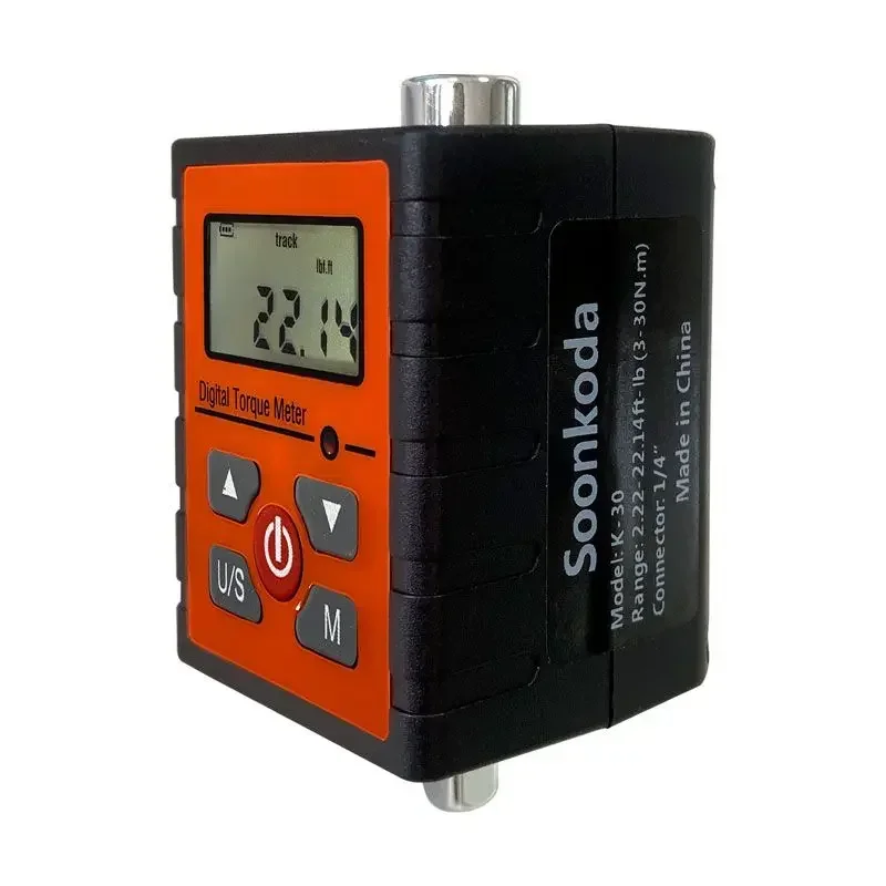 Imagem -02 - Precisão Torque Digital Wrench Torquemeter Digital Eletrônico Adaptador Medidor Ajustável K30 K135 K200 Alta