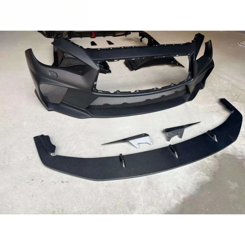 High Quality Carbon Fiber Complete Body Kit Q + Including Front Rear Bumper & Flar Gr Exterior Upgr