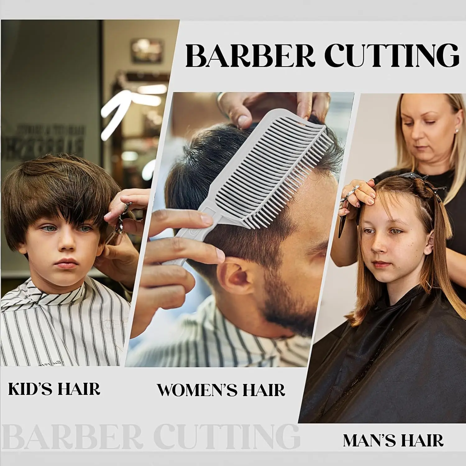 1/2/3 Stuks Kapper Haar Kam Blending Fading Flat Top Haar Knippen Vervagen Kam Styling Kam voor Mannen Salon Kapper Accessoires