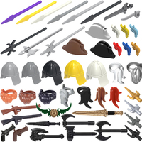 Military Building Blocks Medieval Soldiers Castle Figures Weapons Knights Gifts Accessories Helmets Mini Bricks MOC Boys Toys