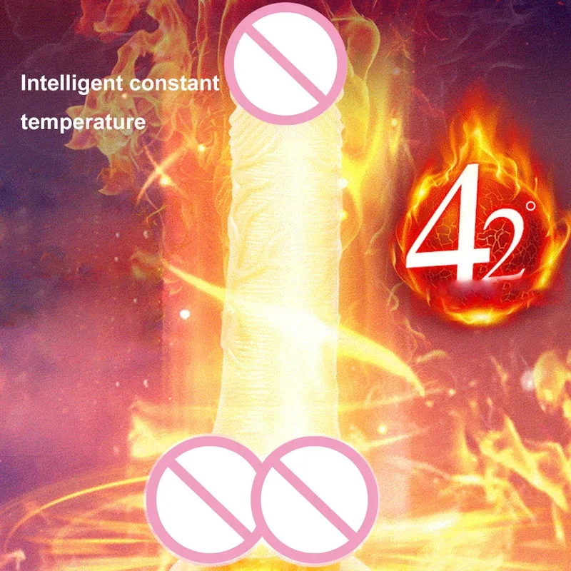 For Women Telescopic Vibrating Thrusting Realistic Female Masturbation With Suction Cup Heatiag Penis Remote Control