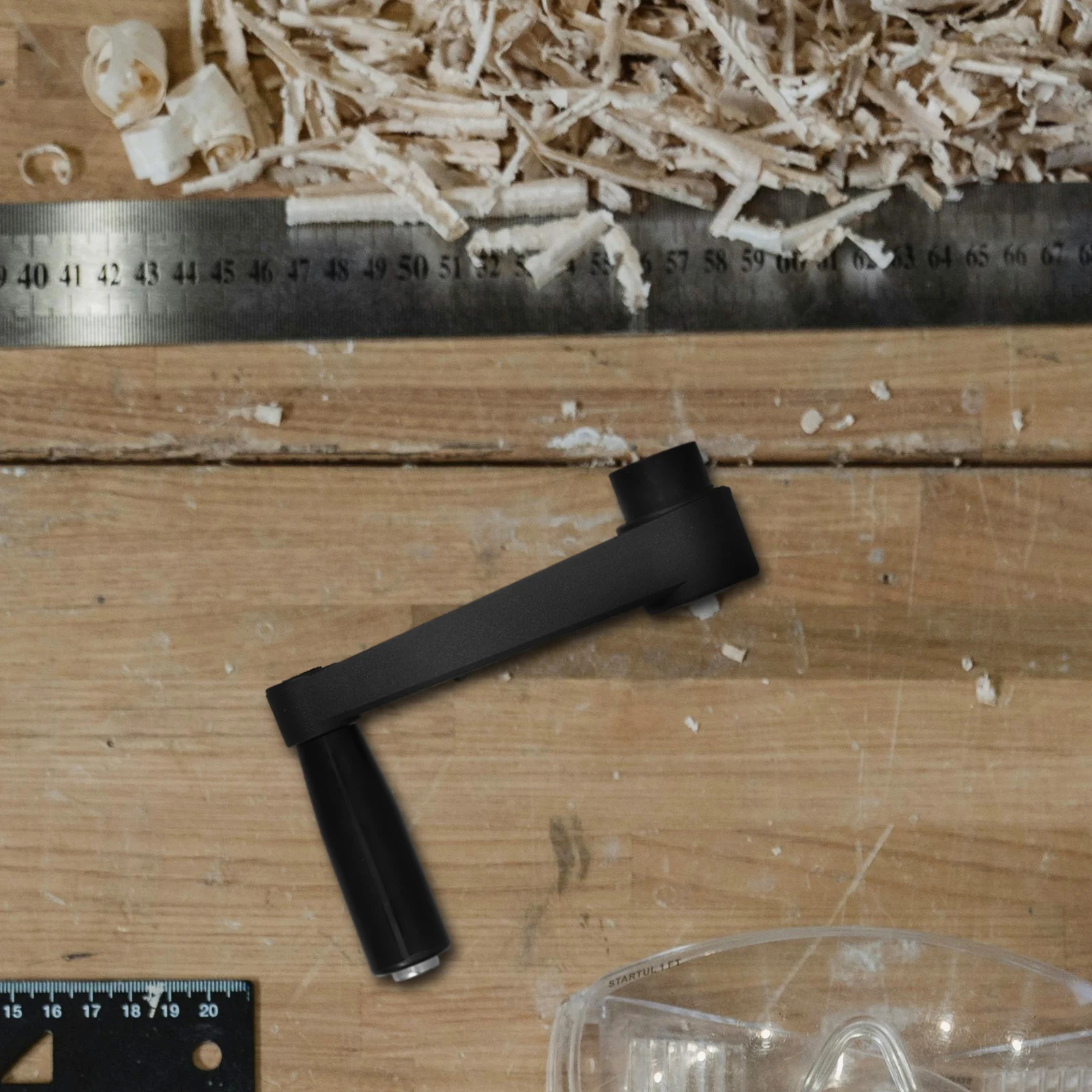 

Foldable Nylon 12x100 Round Hole Crank H Holder Replace Machine Tool H Swivel Manual H wheel Rotating Revolving Grip