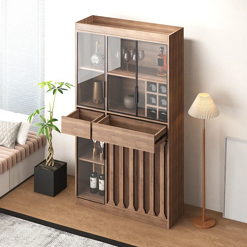 

Cabinet Luxury Accessories Portable Bar Antique Furniture Display Wine Decoration Iron Open Cabinets Elegant Vitrine Stands Rack