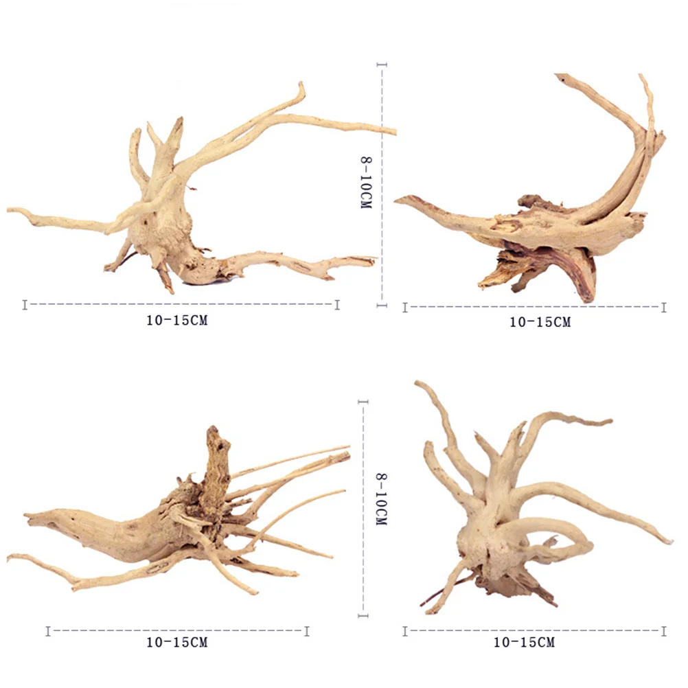 야외 인공 식물 테라리움 통나무 표류 나무, 민물 수족관, 자연 어항 장식 크롤링
